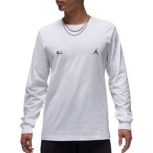 Michael Jordan White Long Sleeve Graphic Streetwear Tshirt XXL NWT